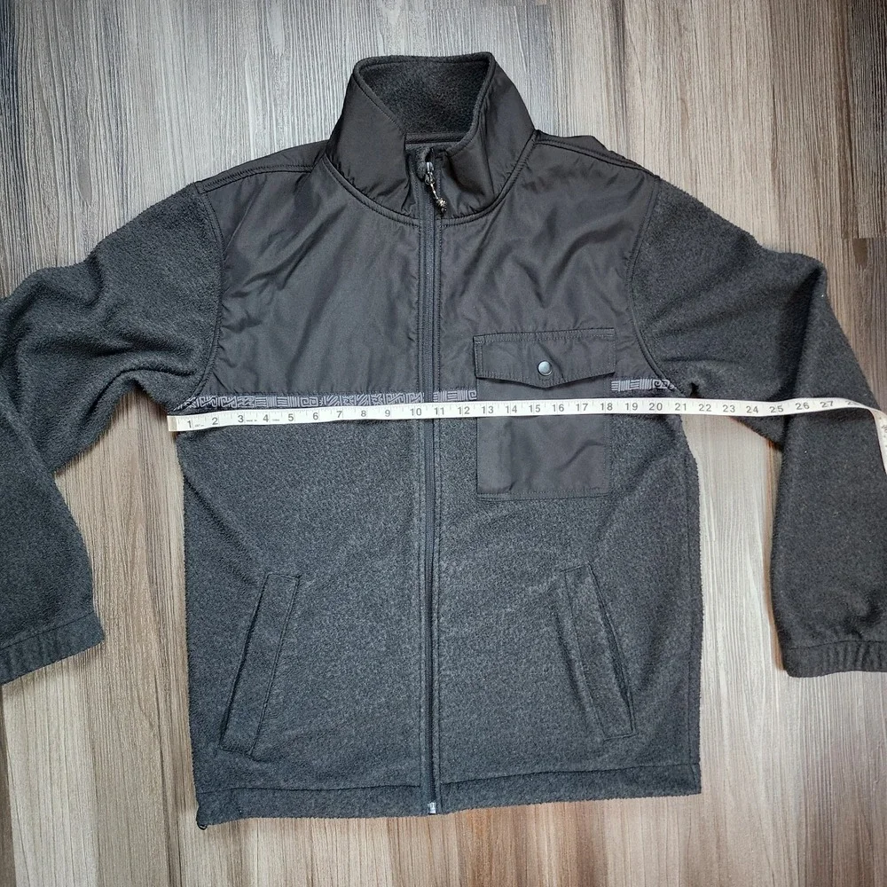 Billabong Boundary Trail Zip Up Fleece Black Mens Size Medium